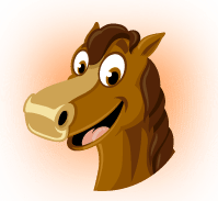 Cartoon horse.