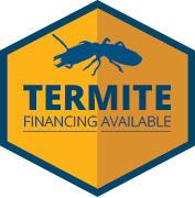 A badge with the text "Termite financing available."